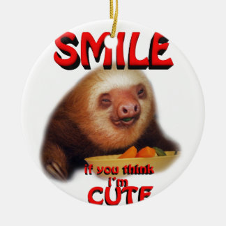 Ornement En Céramique le sourire si vous me pensez suis mignon