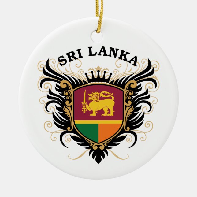 Ornement En Céramique Le Sri Lanka (Devant)