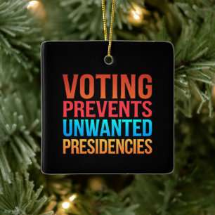 Ornement En Céramique Le vote empêche l'élection de présidences indésira