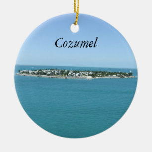 Ornement En Céramique L'eau bleue Ornamement tropical de Cozumel