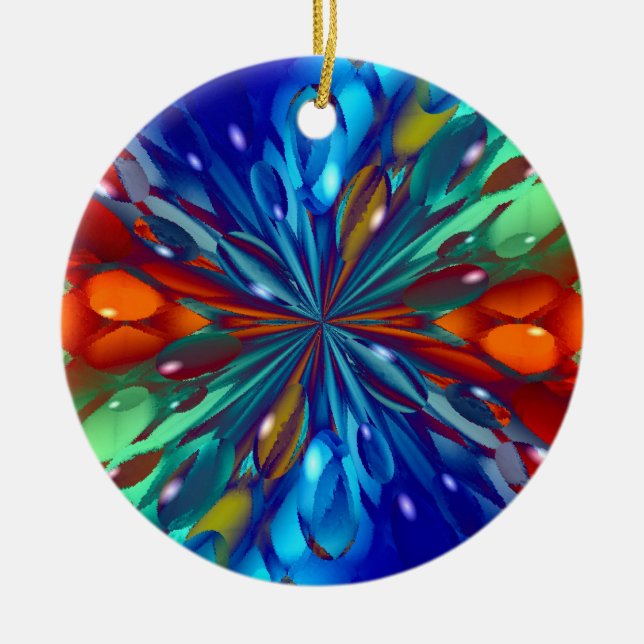 Ornement En Céramique Les châteaux de glace (Devant)