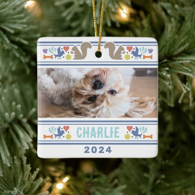 Ornement En Céramique Les choses préférées du chien (Arbre)
