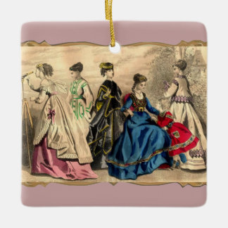 Ornement En Céramique Les dames victoriennes à la mode
