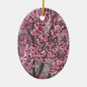 Ornement En Céramique Les fleurs de cerisiers Sakura sont roses