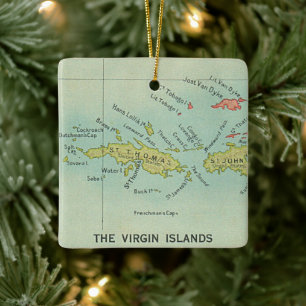 Ornement En Céramique Les Îles Vierges