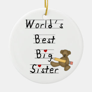 Ornement En Céramique Les meilleurs cadeaux de grandes soeurs du monde
