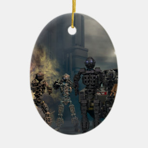 Ornement En Céramique les sept robots glorieux b