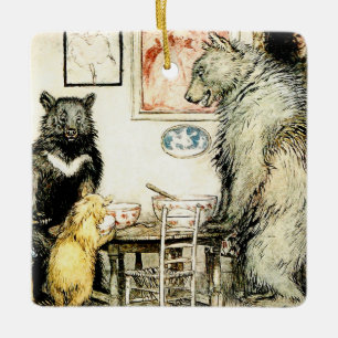 Ornement En Céramique « Les Trois Ours » par Arthur Rackham