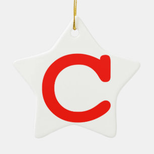 Ornement En Céramique Lettre c