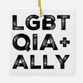 ORNEMENT EN CÉRAMIQUE LGBTQIA+ALLY