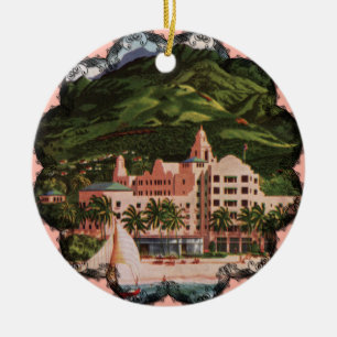 Ornement En Céramique L'hôtel Royal Hawaiian