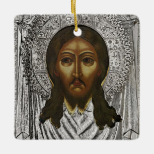 Ornement En Céramique L'icône orthodoxe chrétienne du Mandylion