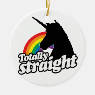 ORNEMENT EN CÉRAMIQUE LICORNE TOTALEMENT DROITE - .PNG