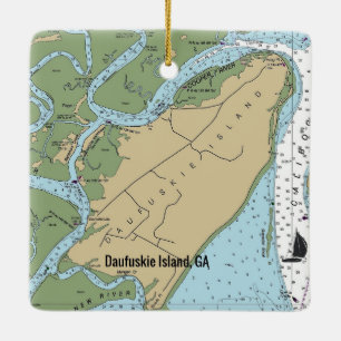 Ornement En Céramique L'île de Daufuskie Géorgie