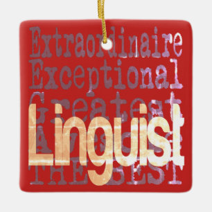 Ornement En Céramique Linguist Extraordinaire