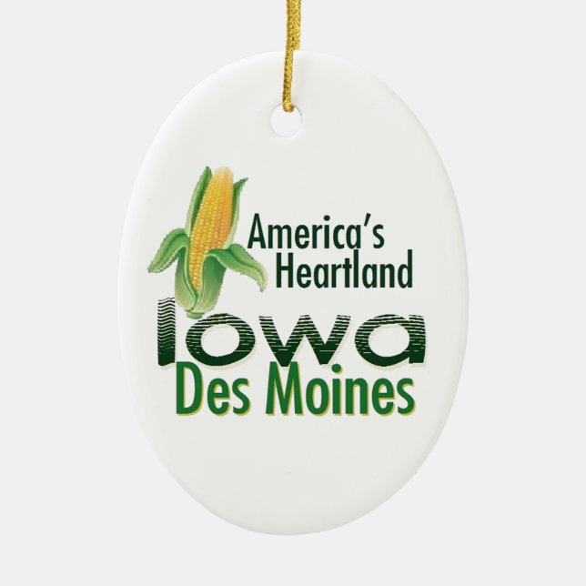 ORNEMENT EN CÉRAMIQUE L'IOWA (Devant)