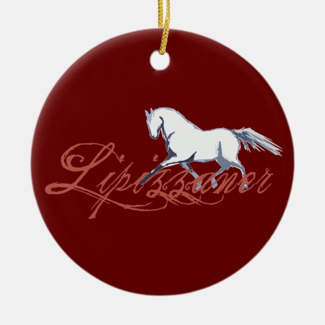 Ornement En Céramique Lipizzaner (Devant)