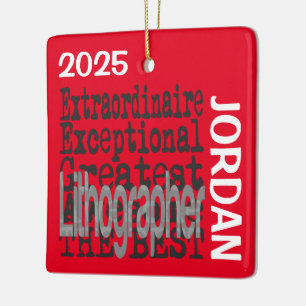 Ornement En Céramique Lithographe Extraordinaire CUSTOM