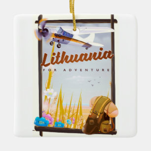 Ornement En Céramique lituanie - Pour une affiche voyage aventure