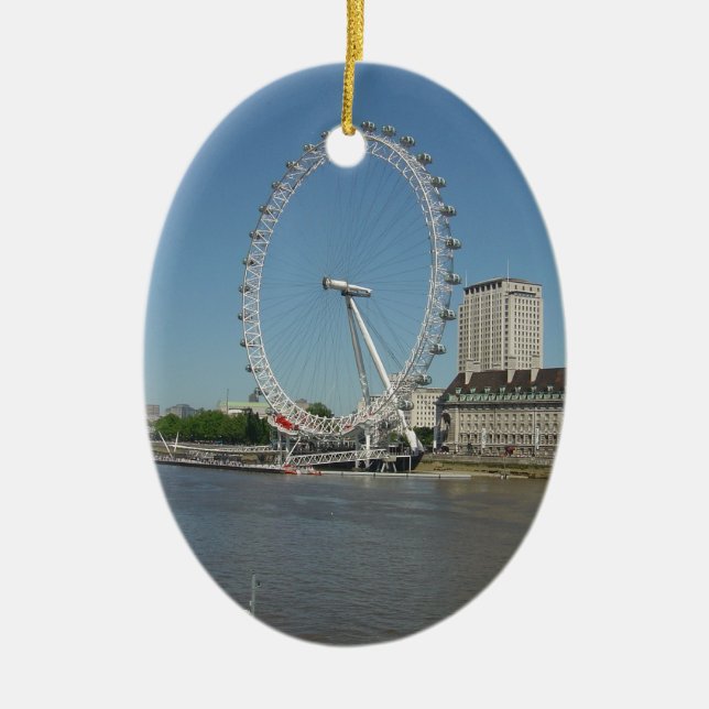 Ornement En Céramique L'oeil de Londres (Devant)