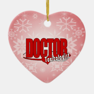 ORNEMENT EN CÉRAMIQUE LOGO DOCTOR TOXICOLOGISTE