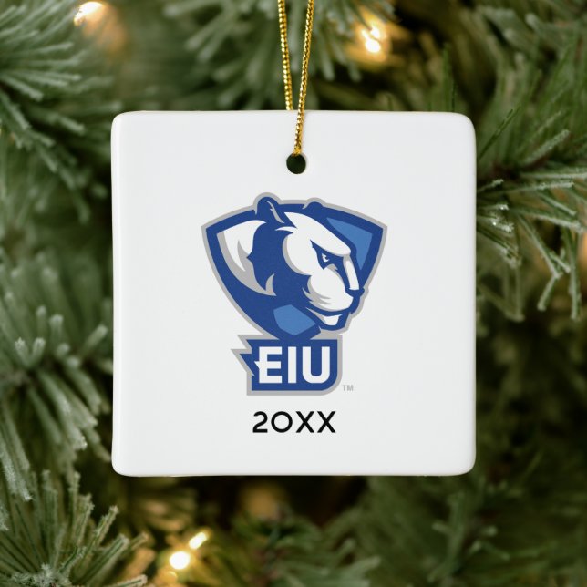 Ornement En Céramique Logo Eastern Illinois University Panthers (Arbre)