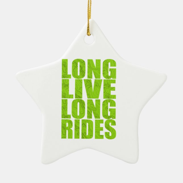 Ornement En Céramique Long Live Long Rides (Topo) (Devant)