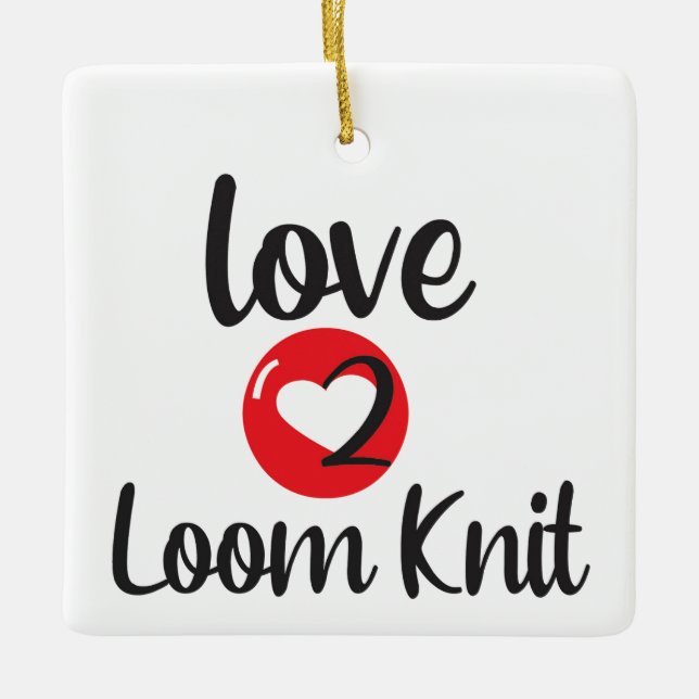 Ornement En Céramique Loom 2 Loom Knit (Devant)