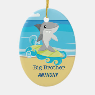 Ornement En Céramique L'ornement Big Brother Shark Surfing