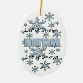 Ornement En Céramique L'ornement de Noël du Montana