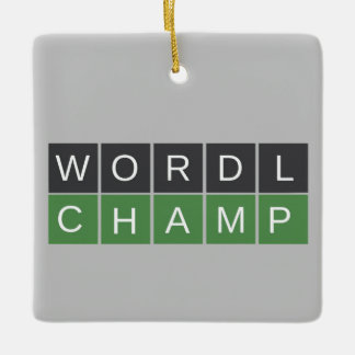 Ornement En Céramique L'ornement du champion de Wordle