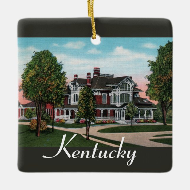 Ornement En Céramique L'ornement du manoir du Kentucky (Devant)