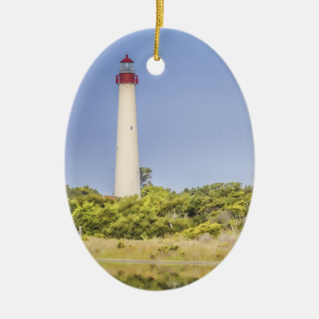 Ornement En Céramique L'ornement du phare du Cap May (Devant)
