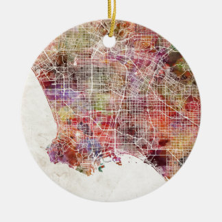 Ornement En Céramique Los Angeles map