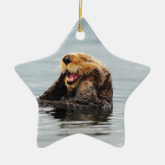 Ornement En Céramique Loutre de mer d'Alaska