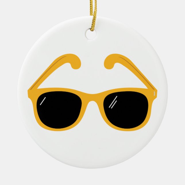 Ornement En Céramique Lunettes de soleil (Devant)