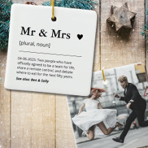 M. et Mme Newlysée Mariage photo cadeau Keepsaké