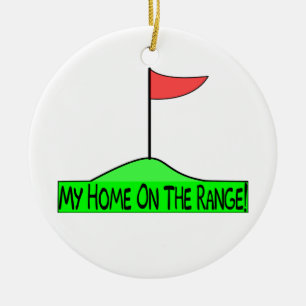 Ornement En Céramique Ma maison sur le golf de gamme