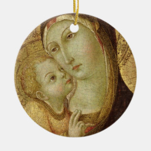 Ornement En Céramique Madonna et enfant