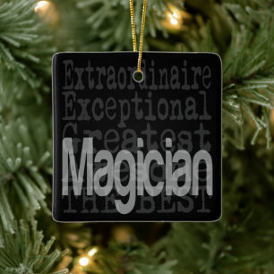 Ornement En Céramique Magicien Extraordinaire