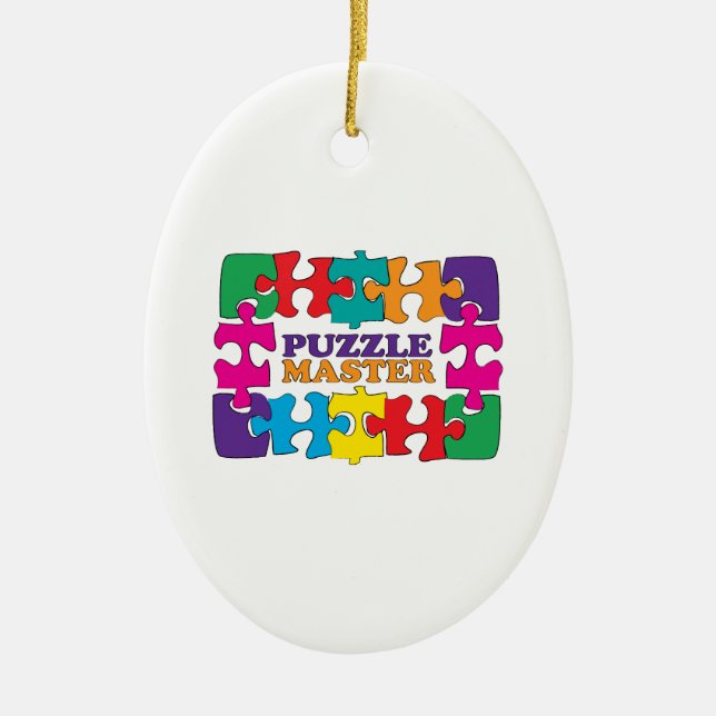 Ornement En Céramique Maître de puzzle (Devant)