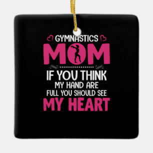 Ornement En Céramique Maman Art Gymnastique Maman