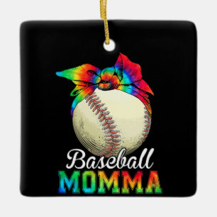 Ornement En Céramique Maman Baseball Momma Anniversaire