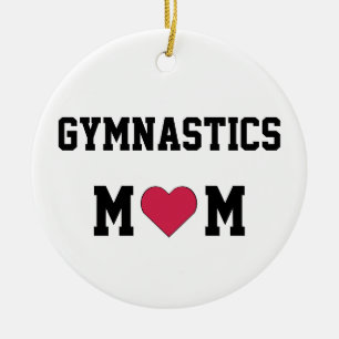 Ornement En Céramique Maman de gymnastique