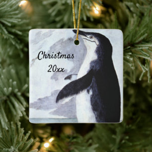 Ornement En Céramique Manchot à jugulaire, Oiseaux d'Antarctique d'autre