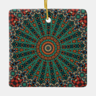 Ornement En Céramique Mandala