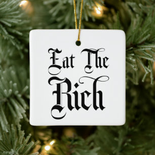 Ornement En Céramique Mangez Les Riches