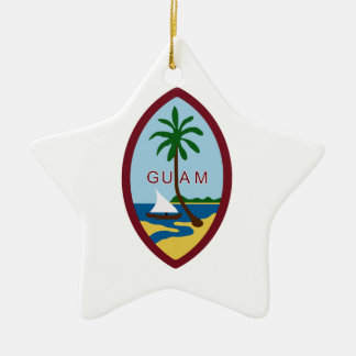 Ornement En Céramique Manteau de la Guam des bras