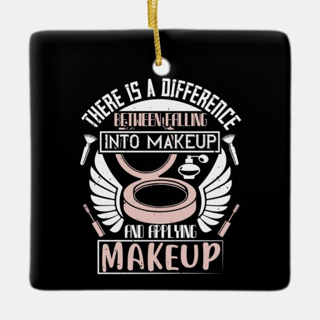 Ornement En Céramique Maquillage - Tomber Dans Le Maquillage (Devant)