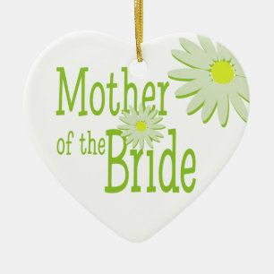 Ornement En Céramique Mariage marguerrier/ Mère de la mariée